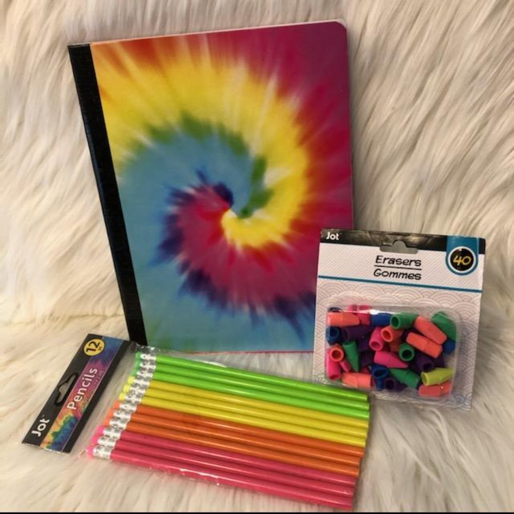 Rainbow/Tie-Dye Composition Notebook Set